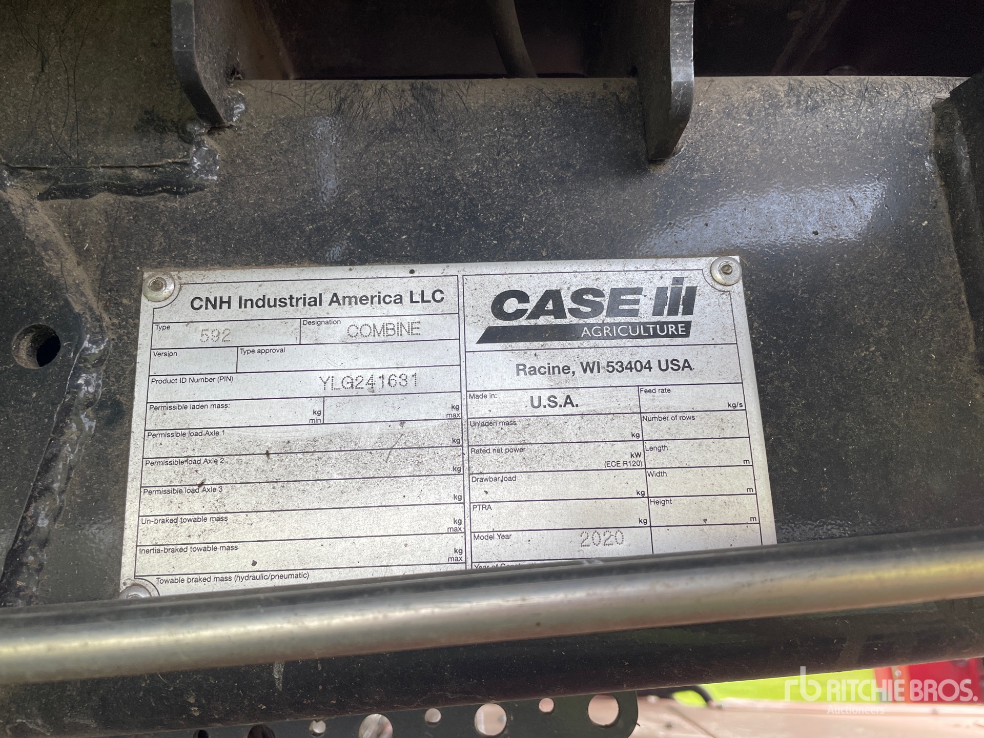 2020 Case IH 9250 Combine Harvester
