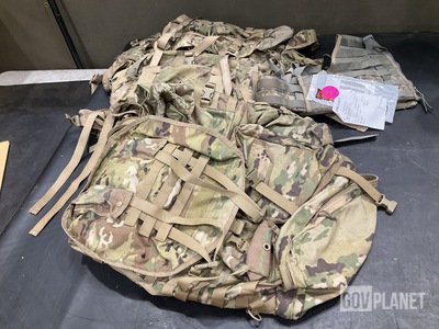 (33) Fighting Load Carriers, (16) Large Field Packs & Assorted Items