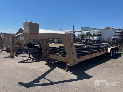 2012 ABU 30 ft Tri/A Gooseneck Flatbed Trailer