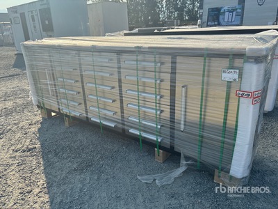 2025 Steelman 10FT-18D-2B 10 ft 18-Drawer Stainless Steel Établi de travail (Unused)