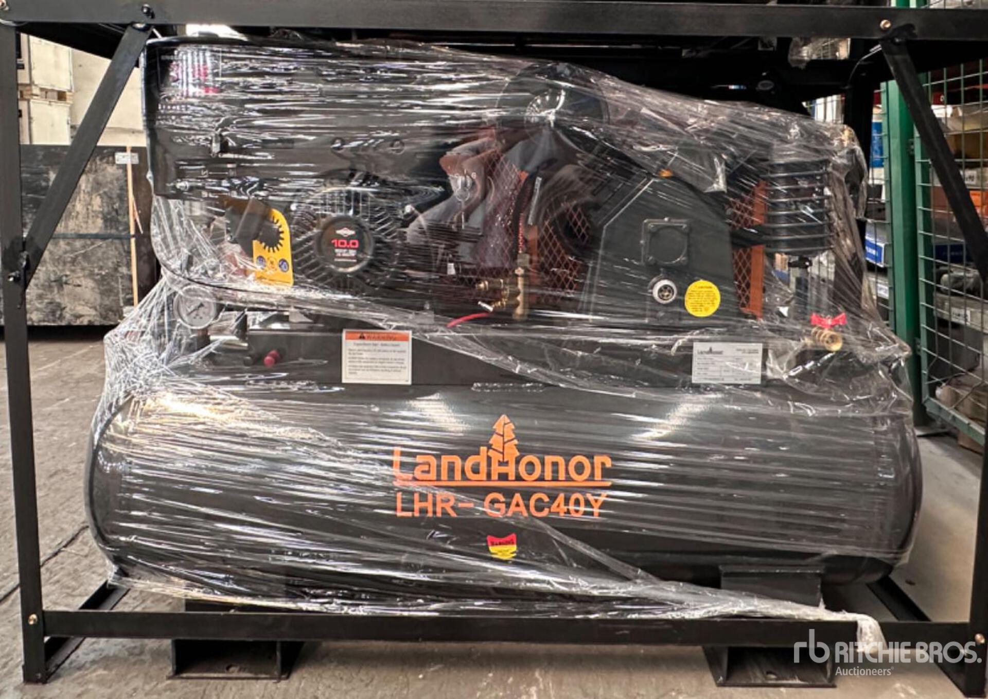 2025 Landhonor LHR-GAC40Y Skid-Mounted 40 gal 2 Stage Compressore (Unused)