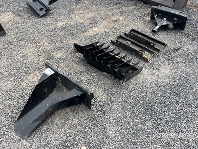 Quantity of (5) Kit Containers Mini Skid Steer Attachments (Unused)