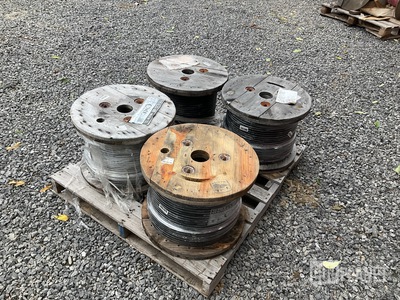 (4) Spools of CME 2/0 STR-BLACK Cable