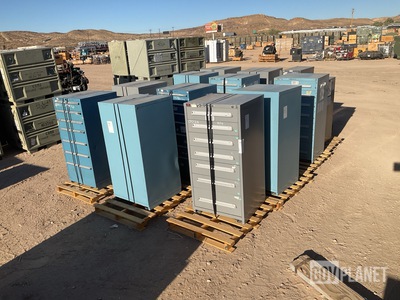 (12) Assorted Storage Cabinets & (1) Filing Cabinet