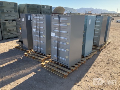 (12) Assorted Storage Cabinets & (1) Filing Cabinet