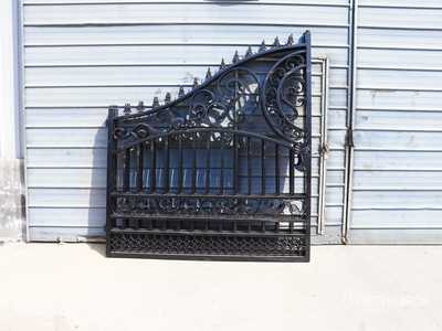 Quantity of (2) 2025 Suihe NG-14Eu-2 Wrought Iron Bi-Parting 14 ft Driveway Gate (Unused)