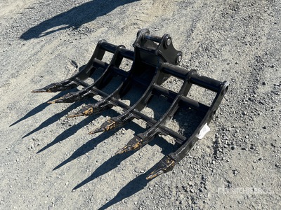 Bully Dog Equipment 48 in Brush Baggerrechen - Fits Cat 305-306, Yanmar Vio 50/60, Komatsu 50/60 (Unused)