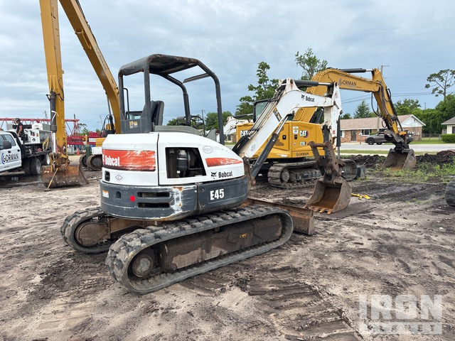 2018 Bobcat E45 Mini Excavator in Panama City, Florida, United States ...