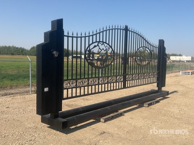 19 ft x 8 ft 10 in Steel Bi-Parting Puerta de entrada (Unused)