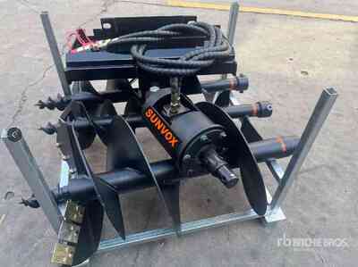 2025 SUNVOX VOX-ASA Mini (3) Auger Bits w/ Skid Steer Auger (Unused)