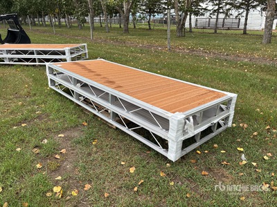 Quantity of (2) 2024 BYT BDF410 4 ft x 10 ft Aluminum Boat Dock Section Kit (Unused)