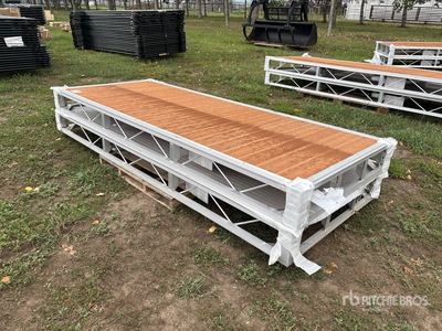 Quantity of (2) 2024 BYT BDF410 4 ft x 10 ft Aluminum Boat Dock Section Kit (Unused)