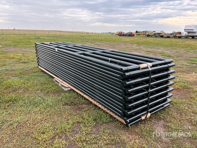 Quantity of (16) 2024 BYT MRG160 16 ft x 4 ft Steel Heavy Duty Magnum Ranch Livestock Gate (Unused)