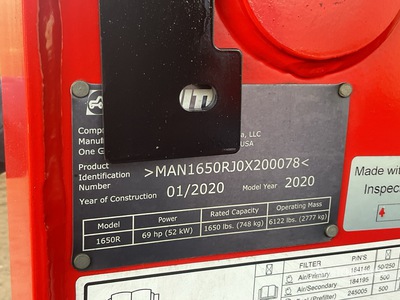 2020 Manitou SSL1650R Chargeuse à direction à glissement