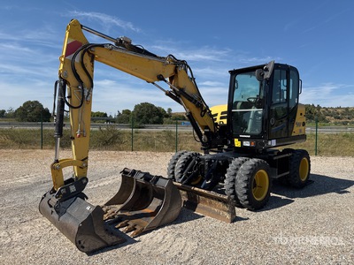 2019 Yanmar B75W Pelle Sur Pneus Mini pelle hydraulique