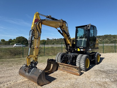 2019 Yanmar B75W Pelle Sur Pneus Pelle hydraulique sur roues