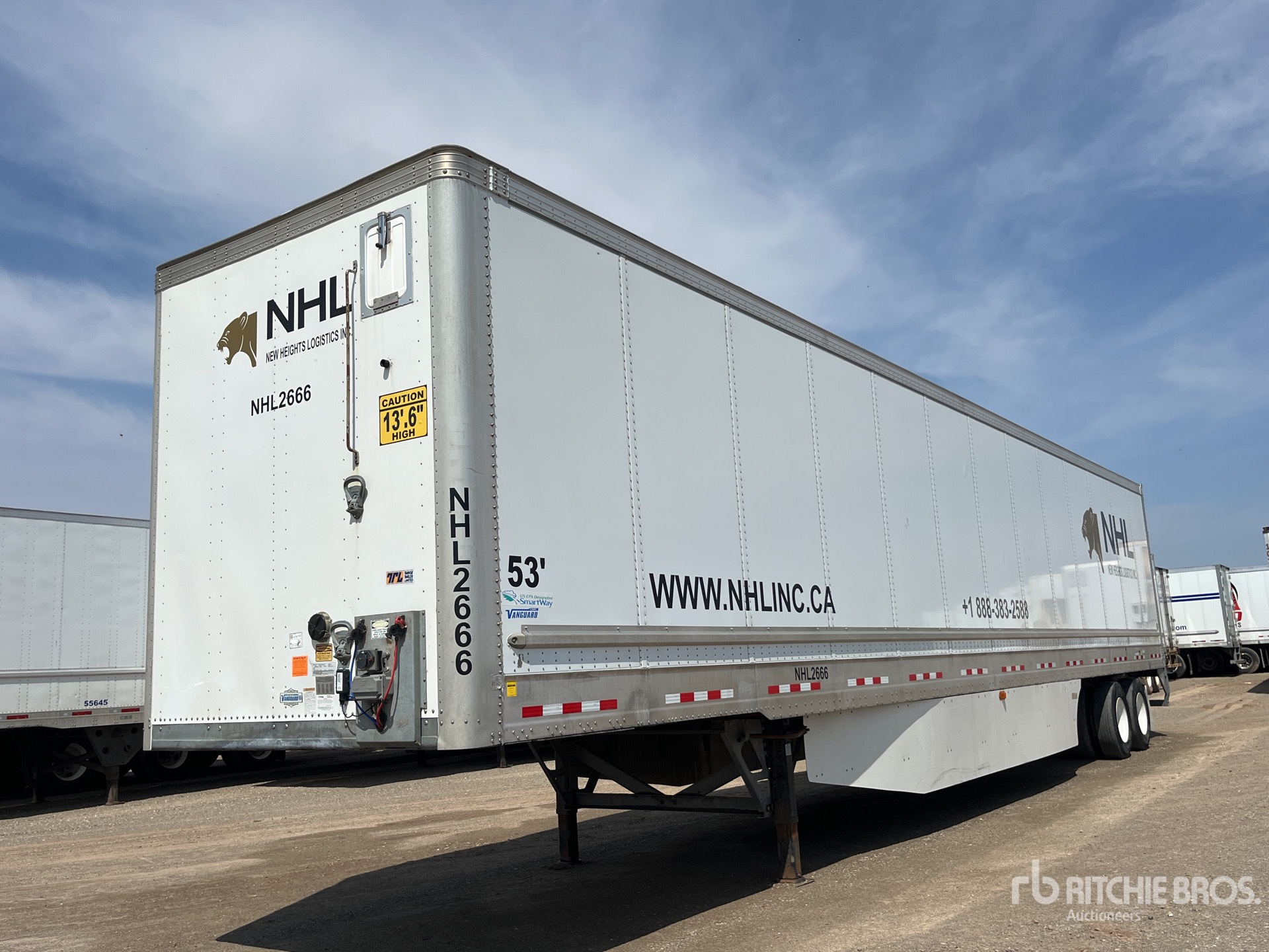 2022 Vanguard 53 ft T/A Van Trailer