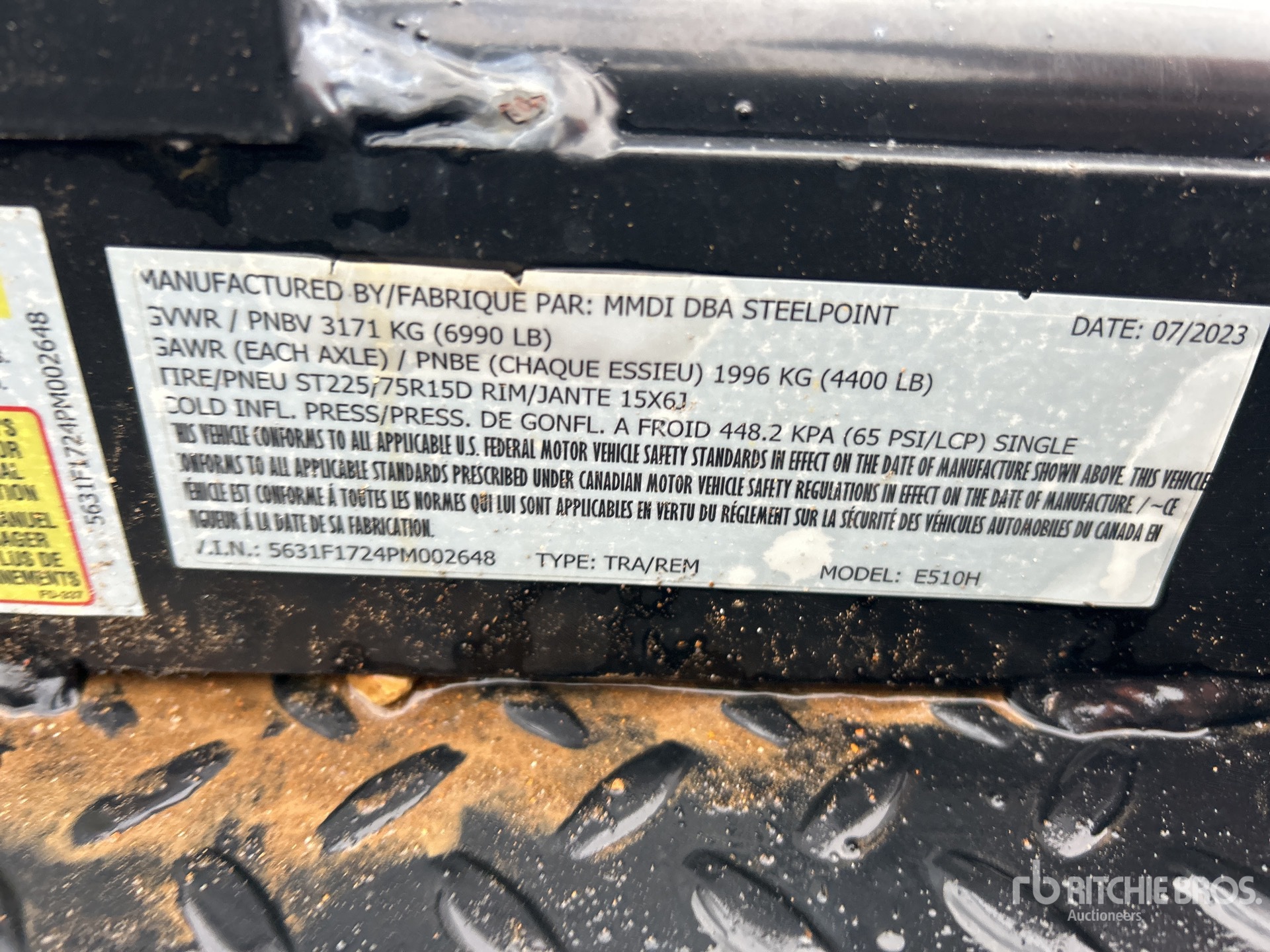 2023 MMDI 510RCMPH 10 ft T/A Apparatuur aanhangwagen