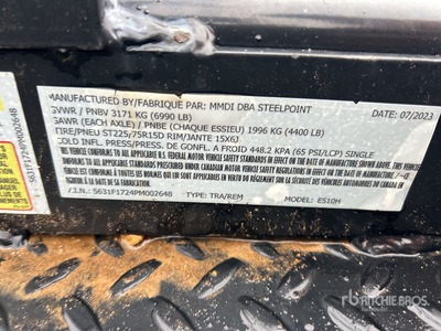 2023 MMDI 510RCMPH 10 ft T/A Apparatuur aanhangwagen
