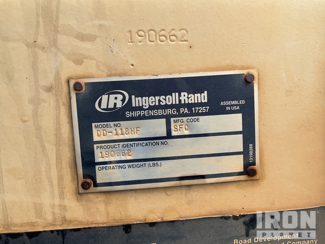 COMPACTADOR 2006 INGERSOLL RAND DD118HF