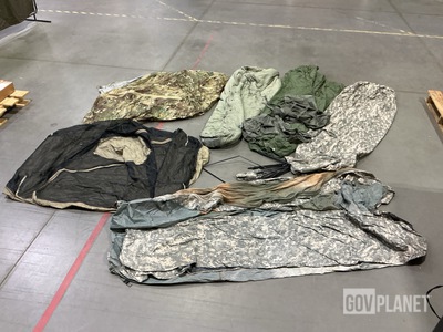 (2) Improved Combat Shelters, (1) Insect Repellant Tent & Assorted Items