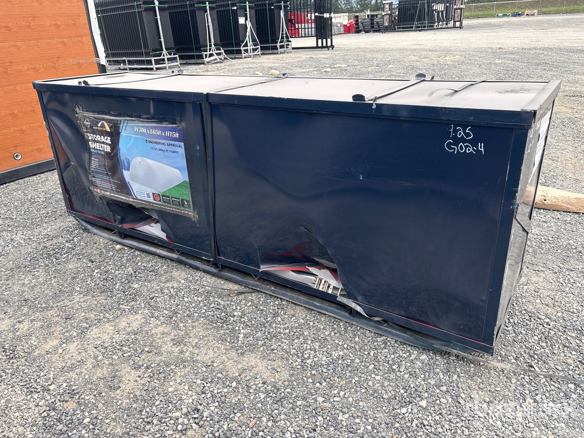 Gold Mountain 306515R-300g PE 30 ft x 65 ft x15 Storage Building (Unused)