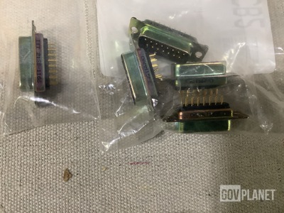 (5) ITT DAMM15PE Electrical Receptacle Connectors