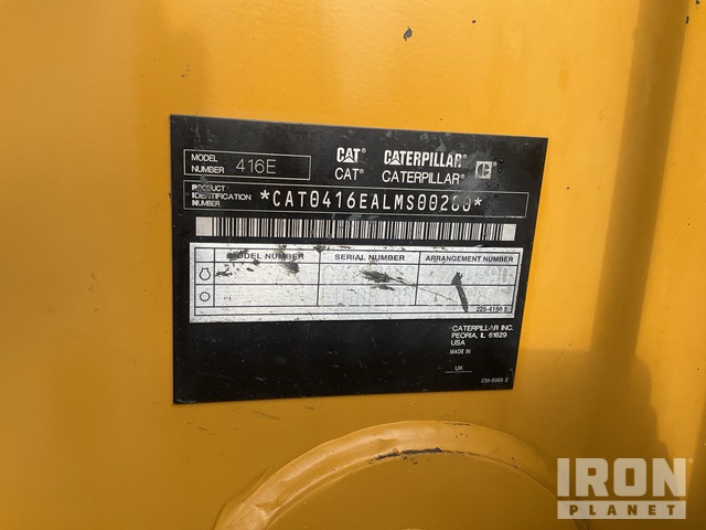RETROEXCAVADORA 2011 CATERPILLAR 416E