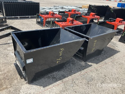 Quantity of (2) 2025 Kit Containers M-SS-DB-25 39 in Mini Skid Steer Wheel Barrow (Unused)
