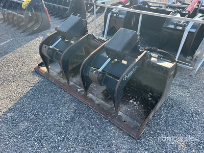 Cat 72 in Skid Steer Grapple Bucket