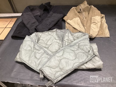 (45) Cold Weather Jackets, (1) Coat Liners & (1) Undershirts