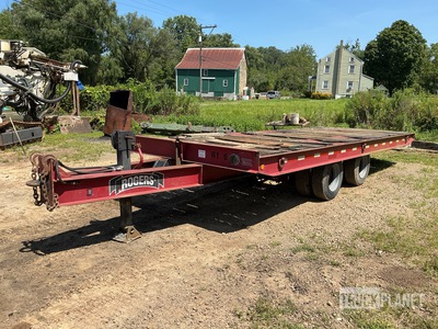 1988 Rogers TT18-22-15-15AB 18 ton 22 ft T/A Tilt Deck Trailer