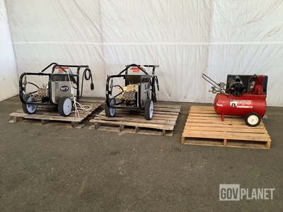(1) Sears 106.171540 Air Compressor & (2) Alkota 530S Pressure Washers