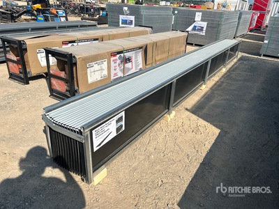 Quantity of (30) Black Metal Roof Panels 19 Ft 8 In X 17.7 In (Unused)
