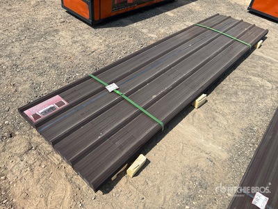 Quantity of (70) Brown Metal Roof Panels 11 Ft 10 In X 3 Ft (Unused)