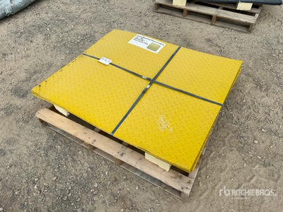 Quantity of (20) 2025 3 ft x 4 ft Yellow Steel Diamond Plate (Unused)