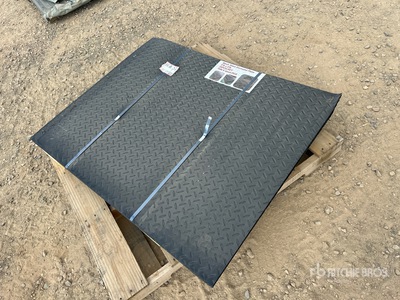 Quantity of (20) 3 ft x 4 ft Black Steel Diamond Plate (Unused)