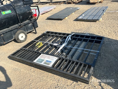 11 ft 8 in x 4 ft 11 in Wrought Iron Bi-Parting Driveway Gate (Unused)