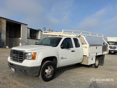 2008 GMC Sierra 3500HD 4x2 Extended Cab Autocarro cassone fisso