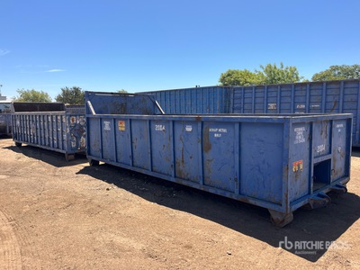 Quantity of (2) 20 ft Roll-Off Container