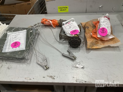 (1) Servicing Nozzle, (1) Mounting Plate, (5) Shackles & Assorted Items