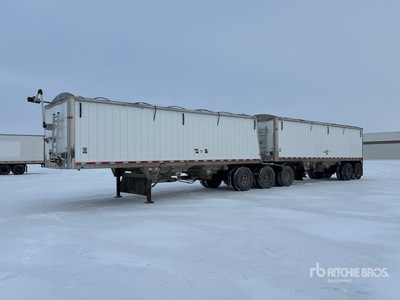 2009 Wilson Pacesetter 28 ft Super B-Train Lead Grain Trailer