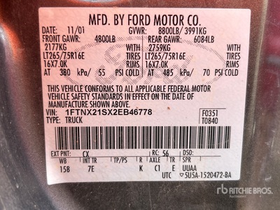 2002 Ford F-250 4x4 Extended Cab Pickup