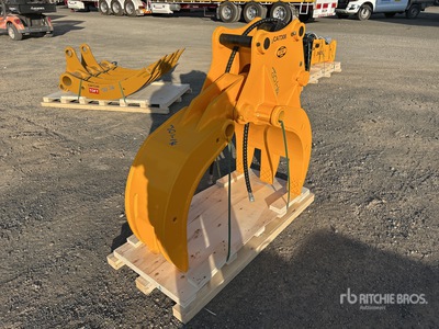 2025 JW ASC50 Q/C Excavator Grapple - Fits 4 - 7 Ton (Unused)