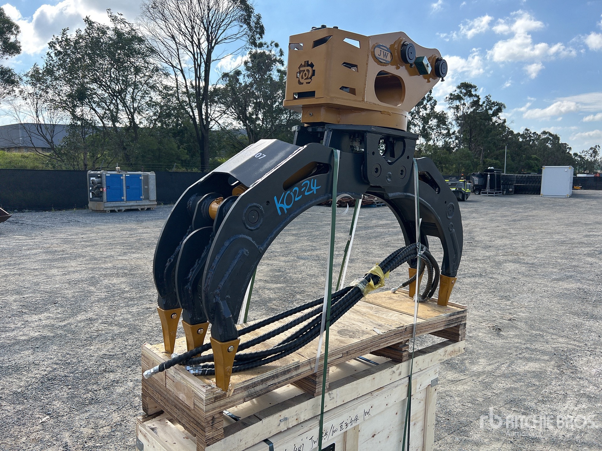 2025 JW JW04G Q/C Excavator Grapple - Fits 4 - 8 ton (Unused)