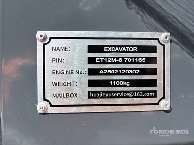 2025 BTTL BTTL12 Mini Excavator (Unused)