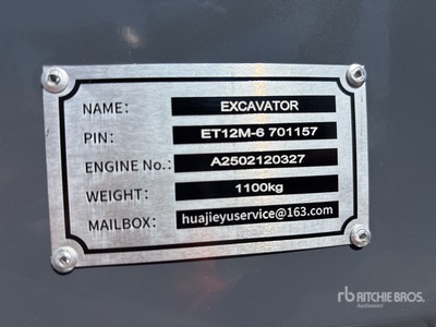 2025 BTTL BTTL12 Mini Excavator (Unused)