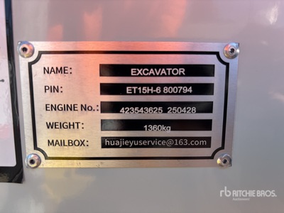 2025 BTTL BTTL15 Mini Excavadora (Unused)