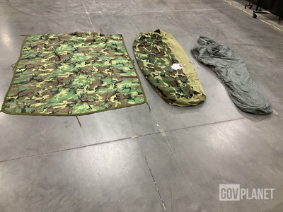 (19) Sleeping Bags, (47) Poncho Liners, (15) Bivy Covers & Assorted Items