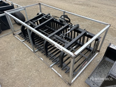 2025 PABREAK RGB240 84 in Skeleton Skid Steer Grapple Bucket (Unused)